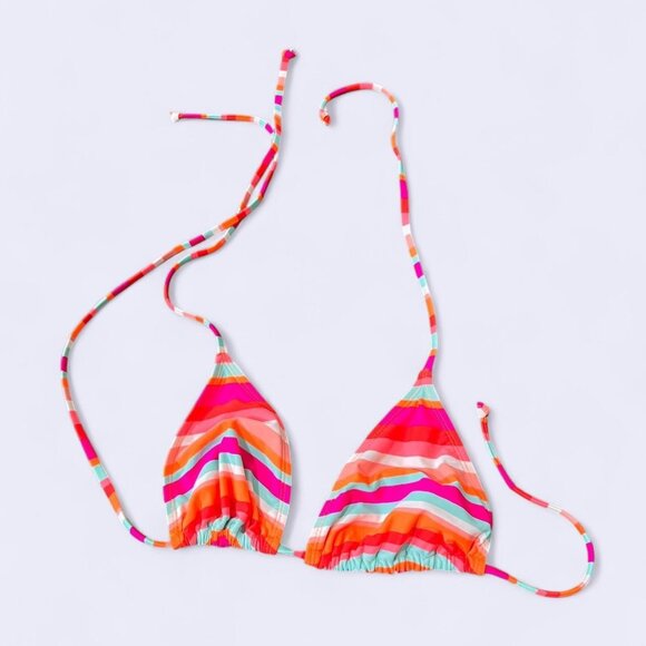 Old Navy multicolored bikini top with adjustable straps #bikinilife medium - Picture 1 of 1